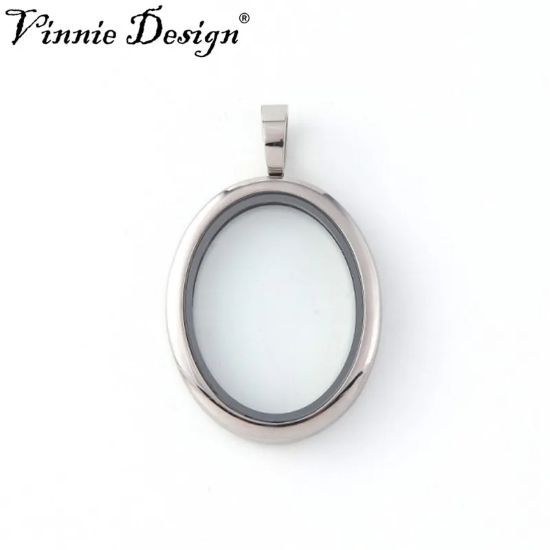 Vinnie Design новый великолепный винтажный Овальный плавающий медальон из серебра