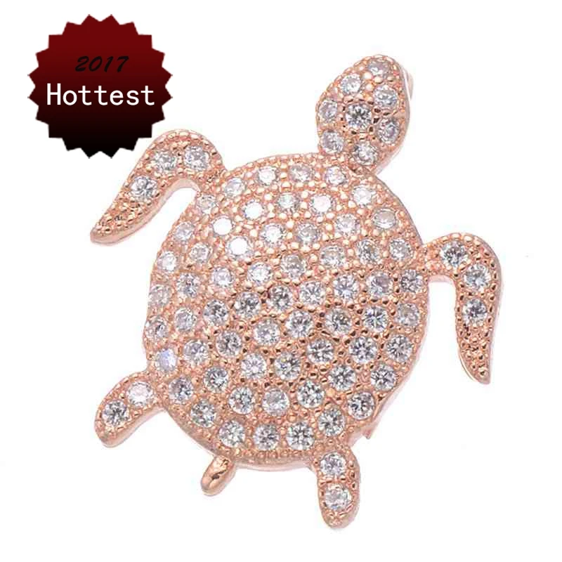 Высококачественный медный металл с цирконием стразы золотой розовое золото