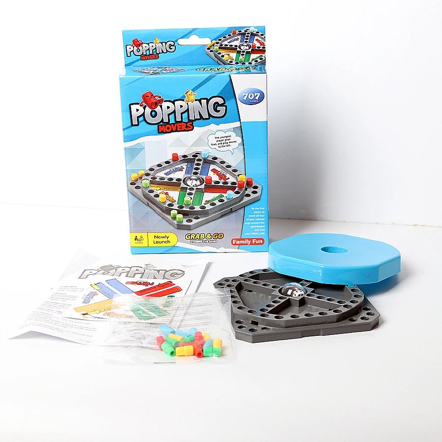 Classic Family Fun popping movers  Pop and Race Board Game,Pop the Dice for Pop n Drop Dice Roller Action Educational Toys