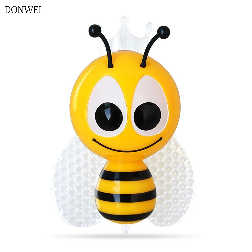 DONWEI Сенсорная лампа мультяшная пчелка светодиодный ночник милые цветные