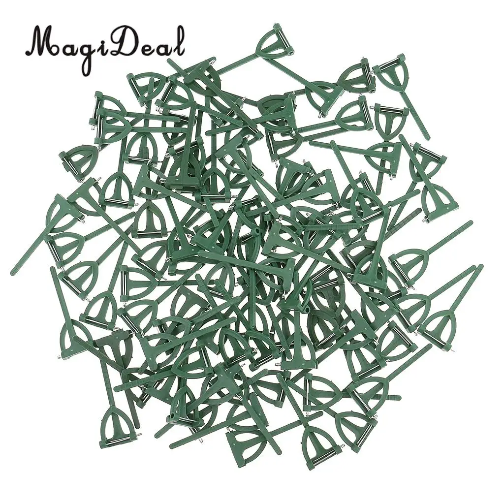 

MagiDeal 100pcs DIY Corsage Buttonhole Brooch Pins Flower Holder Wedding Party Bridal