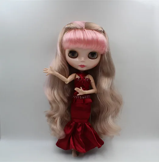 Blygirl Blyth кукла розового золота Смешанная Лю Хай кудрявые волосы Обнаженная