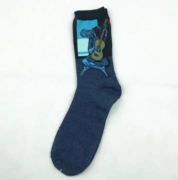 Носки картина маслом стиль носки спрей Статуя Ангела свободы Дэвид скульптура узор Носки для мужчин и женщин унисекс Новинка «сделай сам» Носки - Цвет: 6