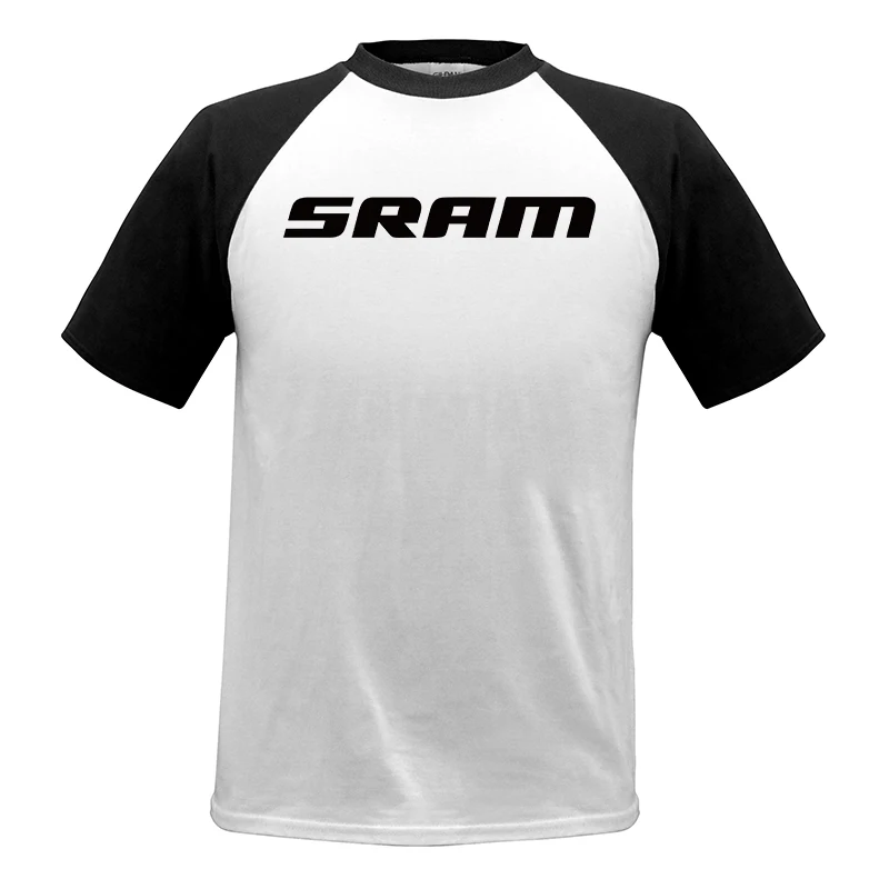 Футболка мужская с логотипом Sram 100% хлопок приталенная|Мужские футболки| |
