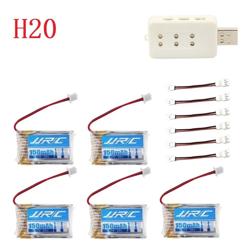 Оригинальный аккумулятор JJRC H20 3 7 V 150mAh для Syma S8 M67 U839 RC Quadcopter Запчасти Lipo батарея и 6