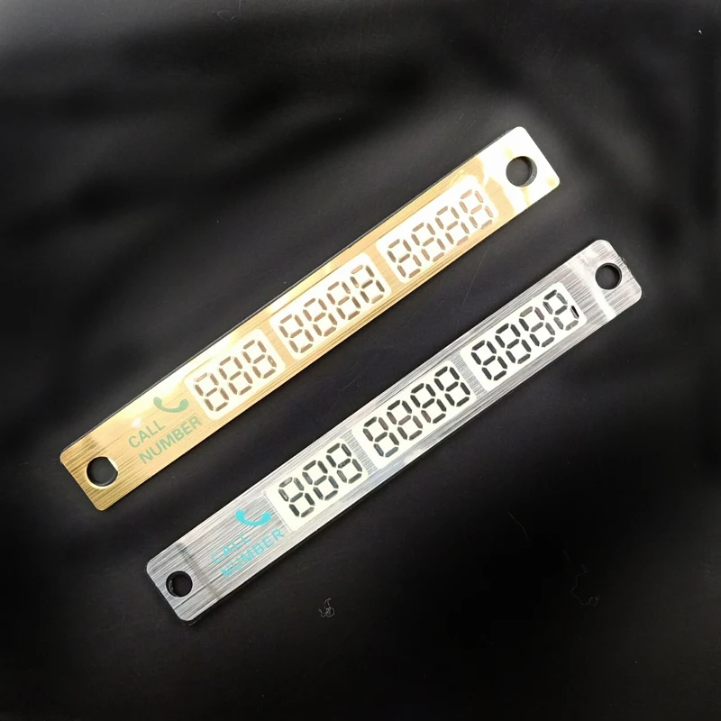 1 шт. Автомобильная светящаяся наклейка для временной парковки с присосками Skoda