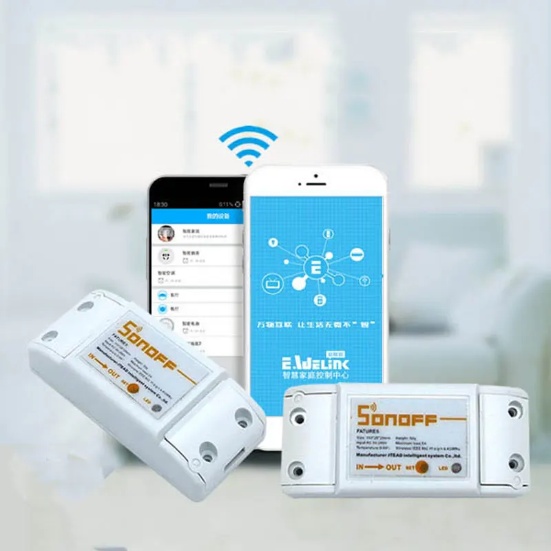 Умный выключатель Itead Sonoff Wi Fi RF433 220 В|io io|ios androidios wifi |