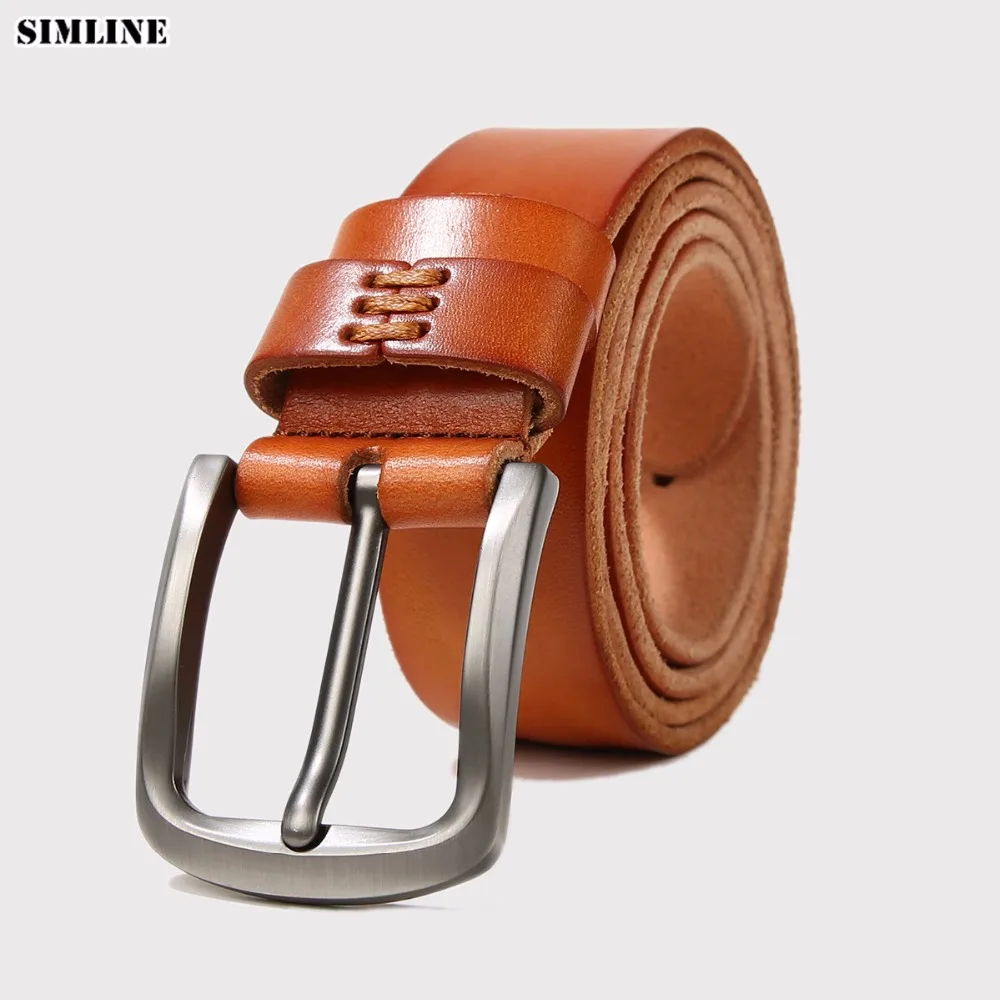 Ремень из натуральной кожи мужской повседневный ремень коровьей высокого