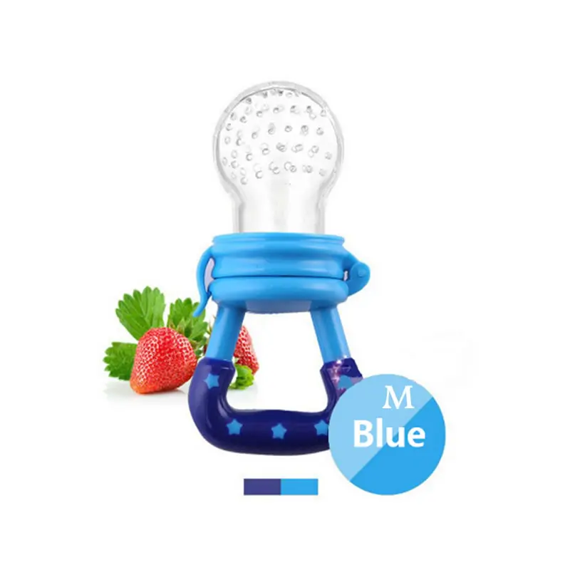 Blue M Детские Свежие фруктовые кормушки для фруктов и овощей, музыкальные детские пищевые продукты, безопасные нетоксичные пищевые добавки, детские товары - Цвет: Blue M