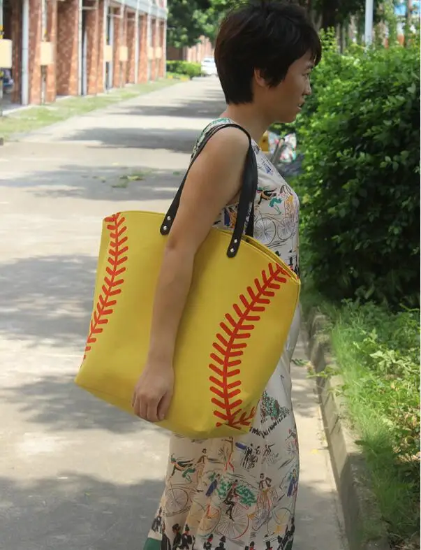 Желтый софтбол Белый Бейсбол упаковка ювелирных изделий заготовки дети хлопок