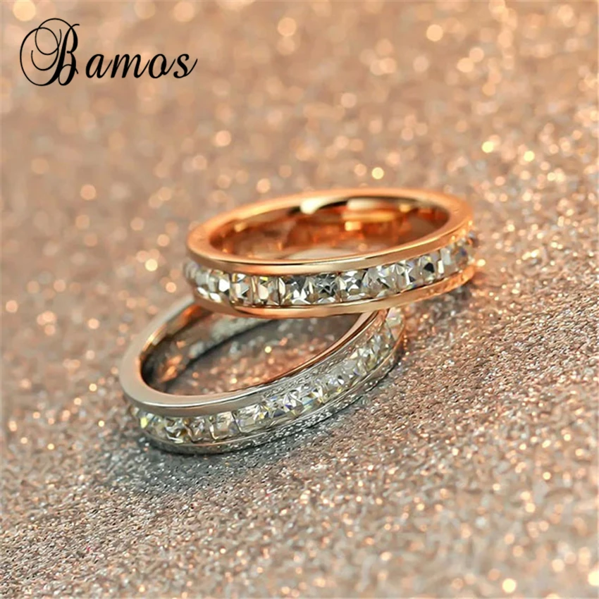 Женское геометрическое кольцо для девочек серебряное и розовое золото