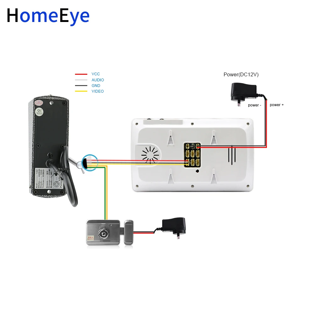 Видеодомофон HomeEye 4 дюйма дверной видеодомофон с камерой 1200TVL внутренний монитор