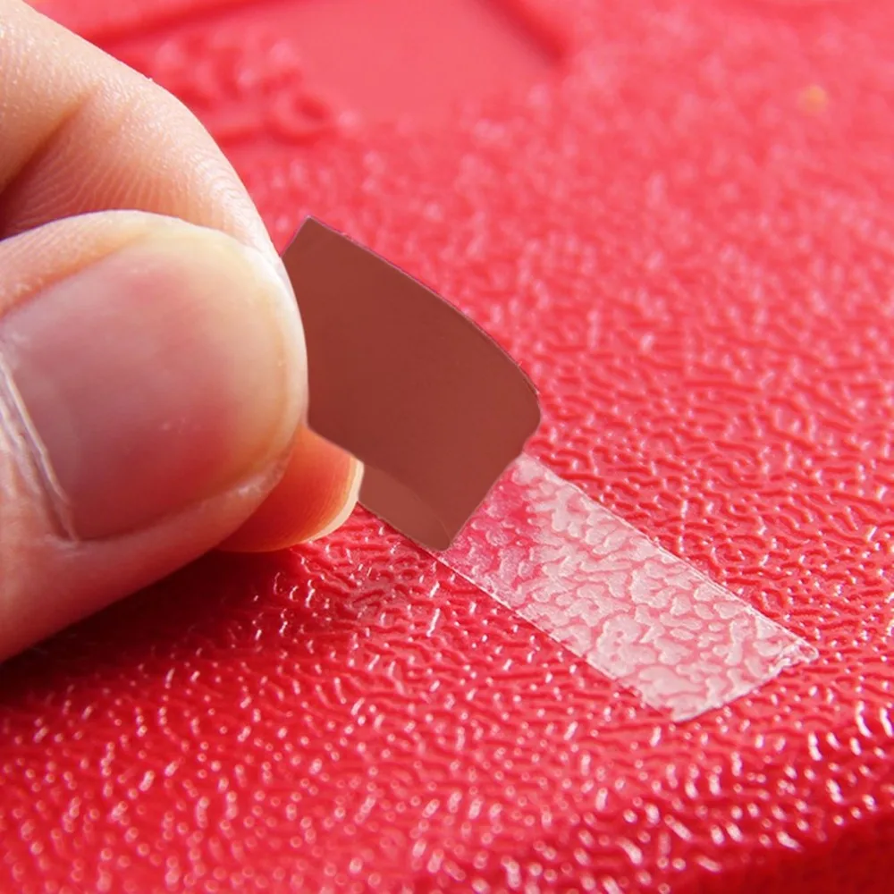 25 м/рулон Водонепроницаемая красная пленка прозрачная Двухсторонняя клейкая