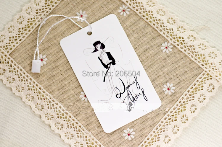 Бирка для одежды на заказ бумажная бирка подвесная 500 шт./лот бесплатная доставка