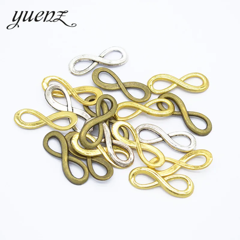 YuenZ 25 шт. 3 цвета античная бронза Бесконечность Кулон сплав DIY модный браслет