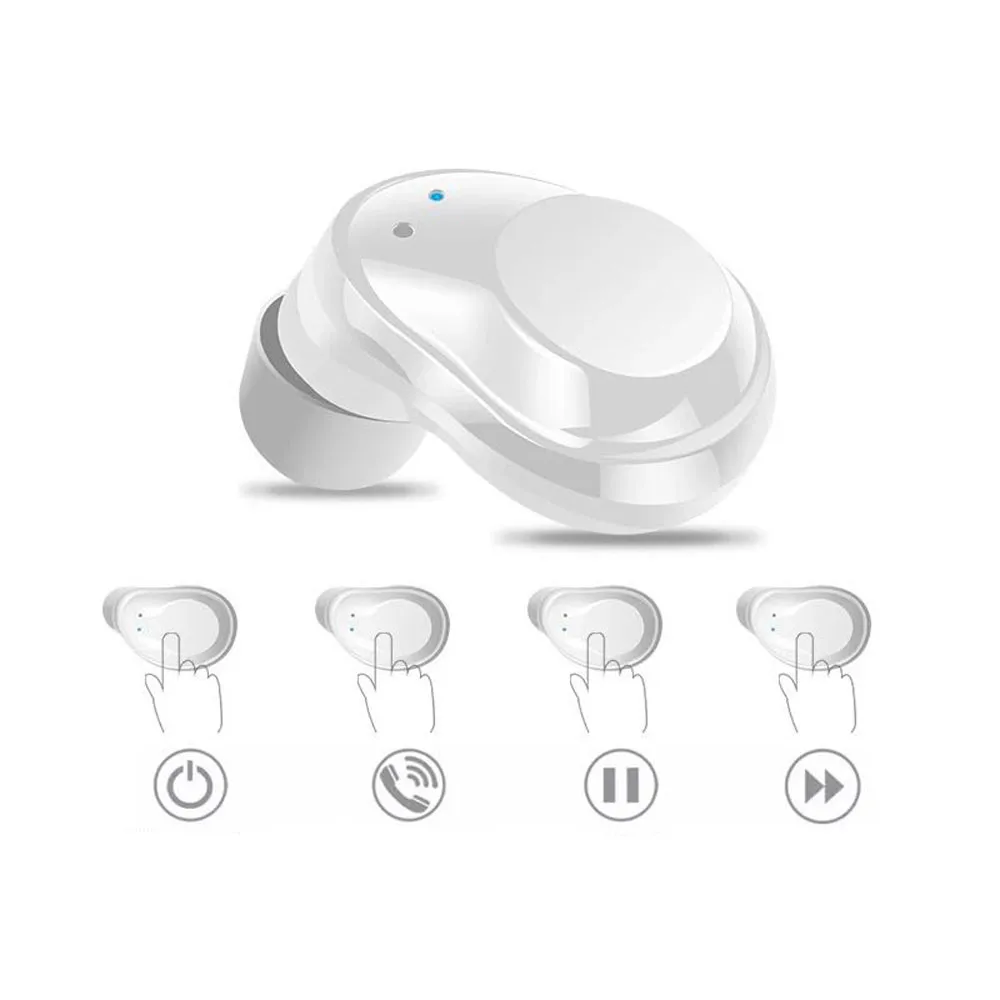 Bluetooth наушники беспроводные bt с микрофоном зарядная коробка поддержка