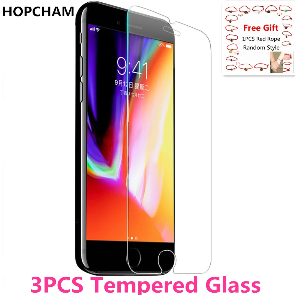 3 шт. защитное закаленное стекло для экрана IPhone X XR XS Max 8 7 6 6S Plus 5|Защитные стёкла и