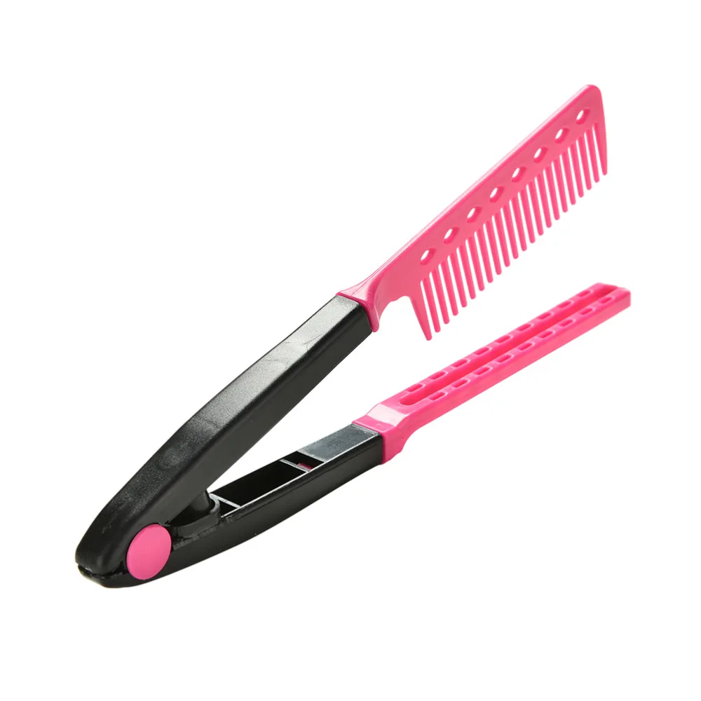 Распродажа профессиональная Складная V образная расческа выпрямитель волос