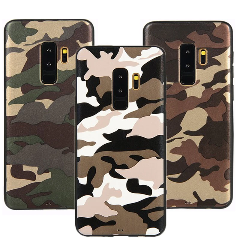 Мягкий силиконовый камуфляжный чехол для Samsung Galaxy S8 S9 Plus A6 A8 A7 A750 J2 Pro J8 J4 J6 2018 2017 s10