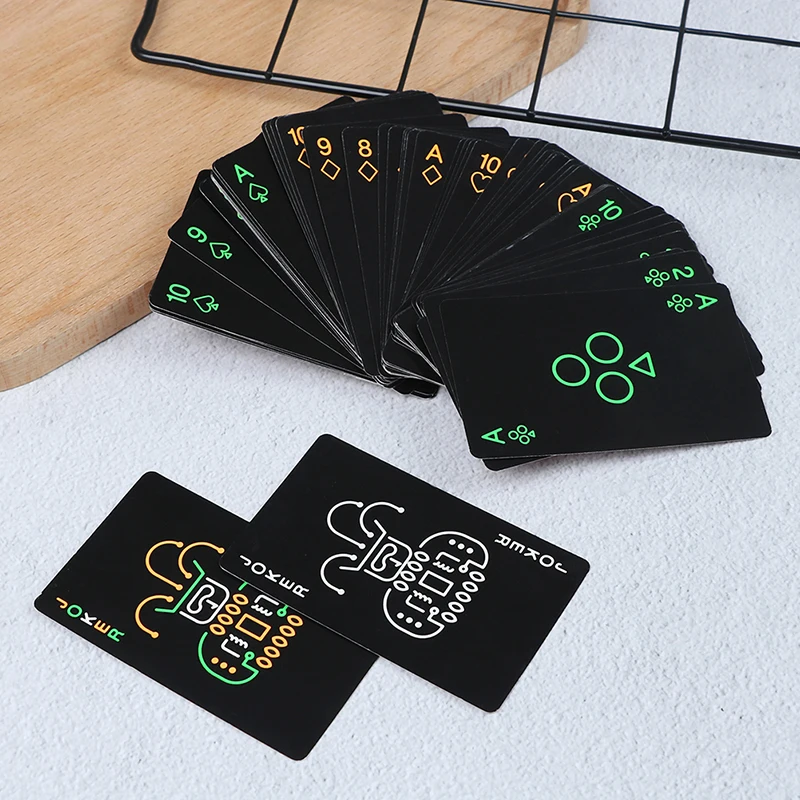 KTV Ночная светящаяся флуоресцентная карта для покера|Сверкающие товары