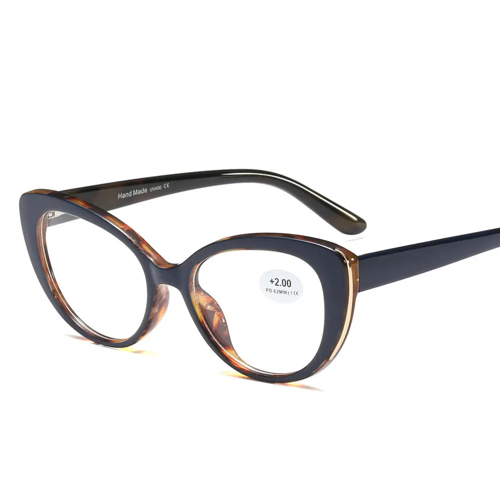 Модные кошачьи очки в оправе Женские Ретро леопардовые женские для чтения