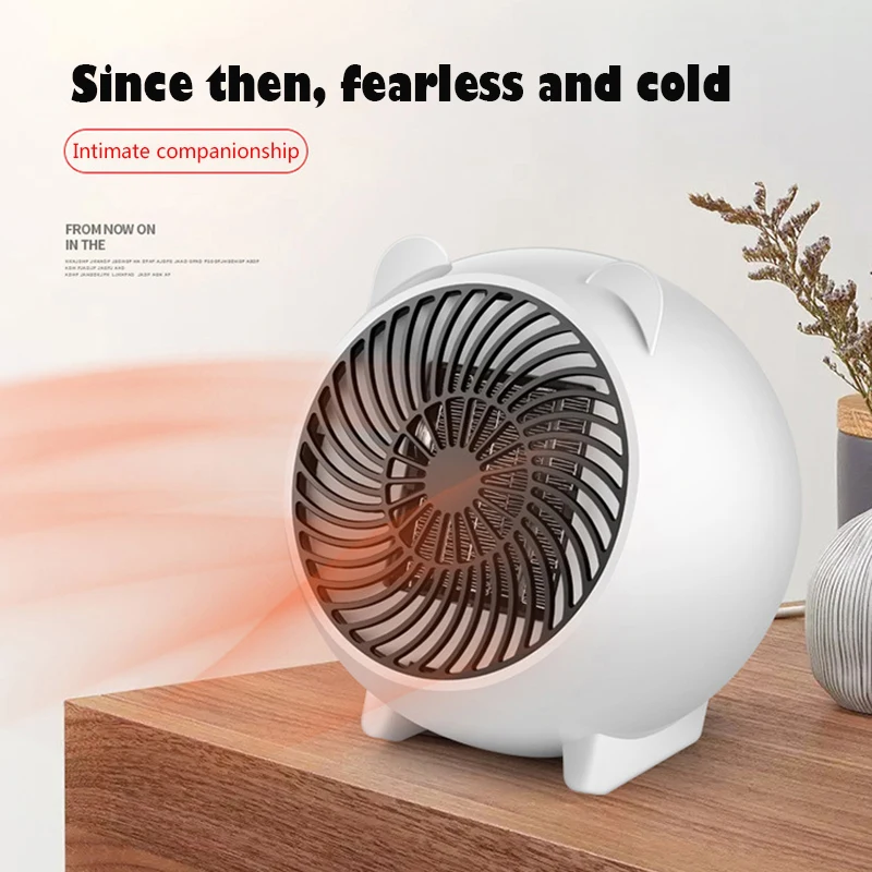 Mini Electric Table Fan Heater Fast PTC Air Warmer Portable Small ptc Ceramic Warm Blower | Бытовая техника