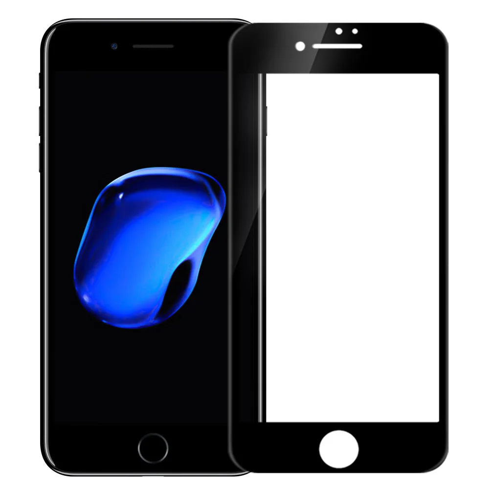 Чехол в подарок) для iphone 8 Защита экрана NILLKIN Amazing 3D CP + MAX полное покрытие