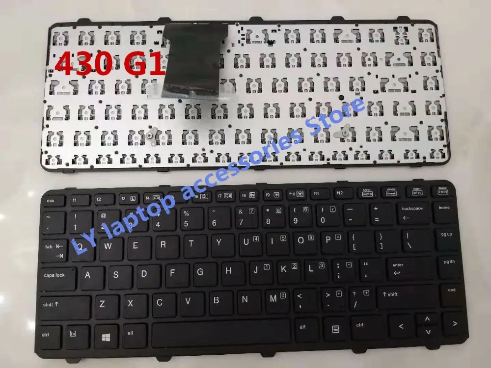 Для hp ProBook 430 G1 US клавиатура с границей с рамкой черный Клавиатура маленькая клавиша Enter