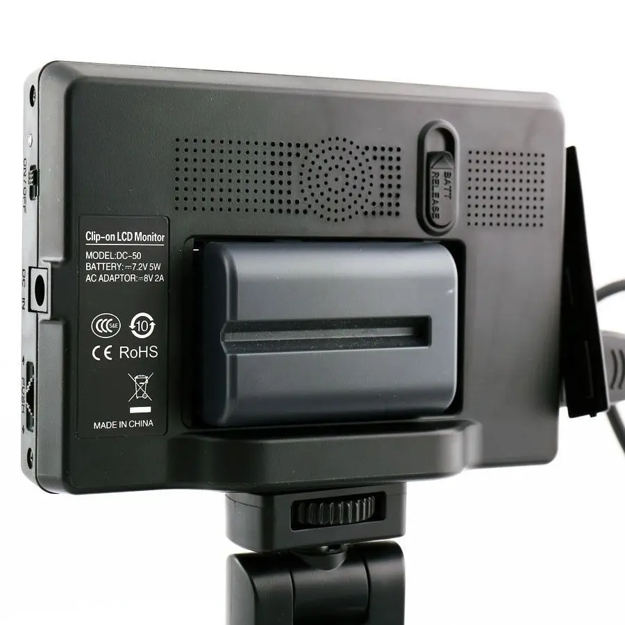 Viltrox DC 50 5 ''DSLR TFT field LCD Micro HDMI Camera Video Monitor Battery + Charger for Canon Nikon Sony A9 A7II A7SII