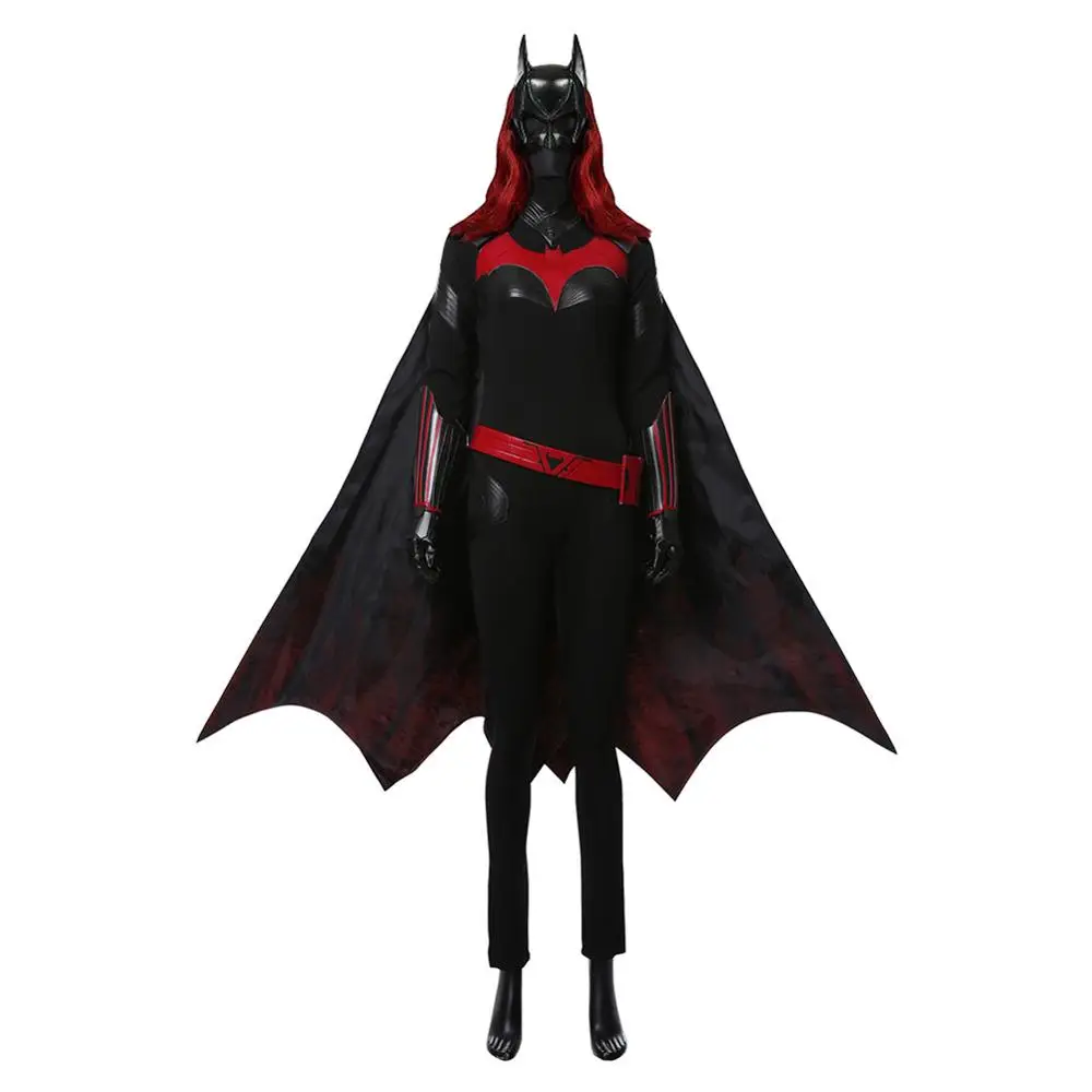 Женский костюм для косплея Batwoman из искусственной кожи полный комплект Хэллоуина