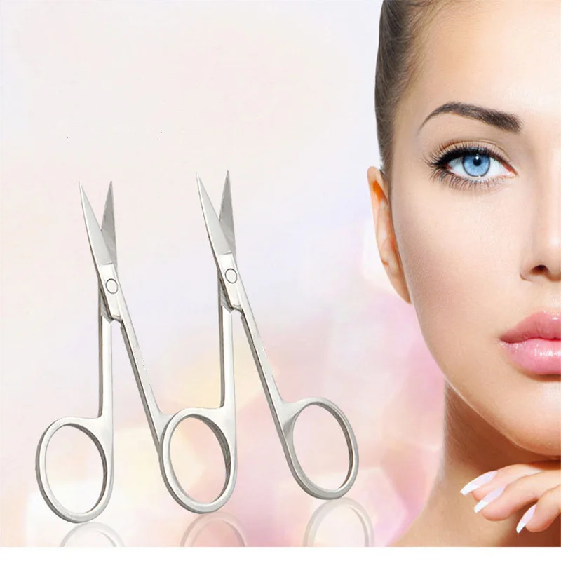 

1PC Stainless Steel Eyebrow Trimmer Scissors Eye Brow Shaver Knife Hair Removal Beauty Makeup Tools