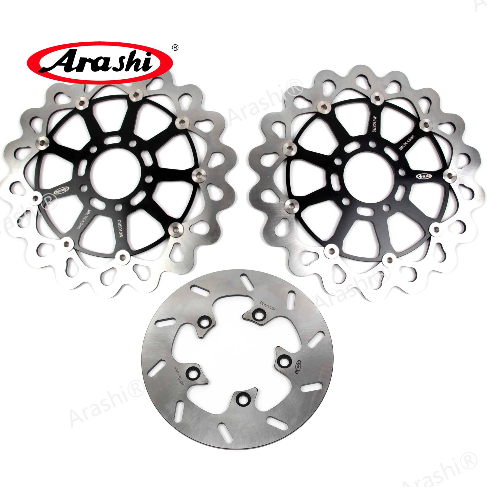 Arashi 1 комплект для SUZUKI GSX R 1000 2001 2002 CNC Передние Задние тормозные диски роторы GSXR R1000