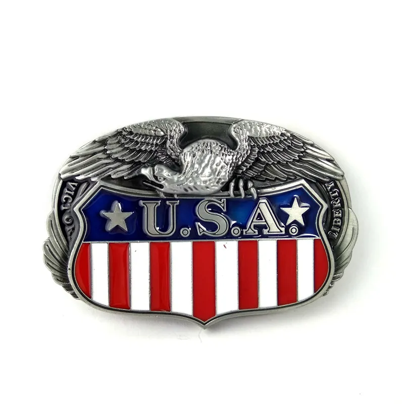 Американский Флаг Орел пряжки ремня мужские для ковбоя Ремни Аксессуары розница
