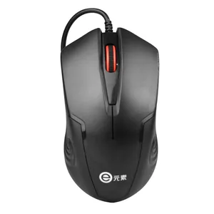 Проводная оптическая мышь V1000 с 3 кнопками, 1000 DPI, нано-приемник, эргономичная USB компьютерная мышь для офисного ноутбука (черная)