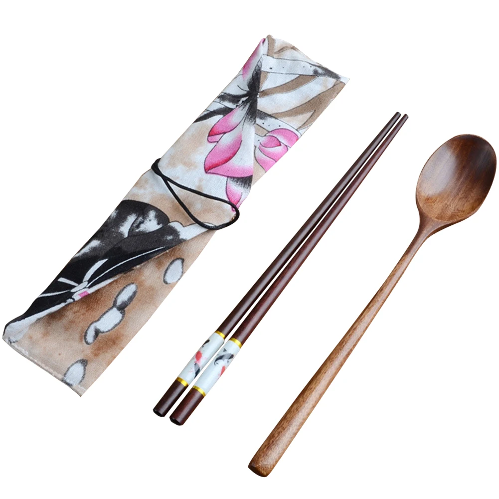 Путешествия легко чистая винтажная посуда набор еды Портативный прочный Гладкий