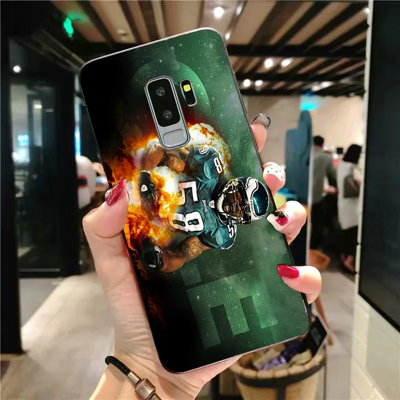 Yinuoda чехол для телефона Philadelphia Eagles samsung Galaxy S10 S9 8 Plus S6 S7 Edge Carson Wentz черный мягкий