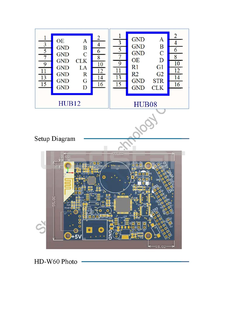HD-W60+ HD-916IR ИК-пульт дистанционного управления светодиодный контроллер 1* HUB08+ 2* HUB12 1024*32 USB+ wifi одиночный и двойной цвет P10 Светодиодный дисплей контрольная карта