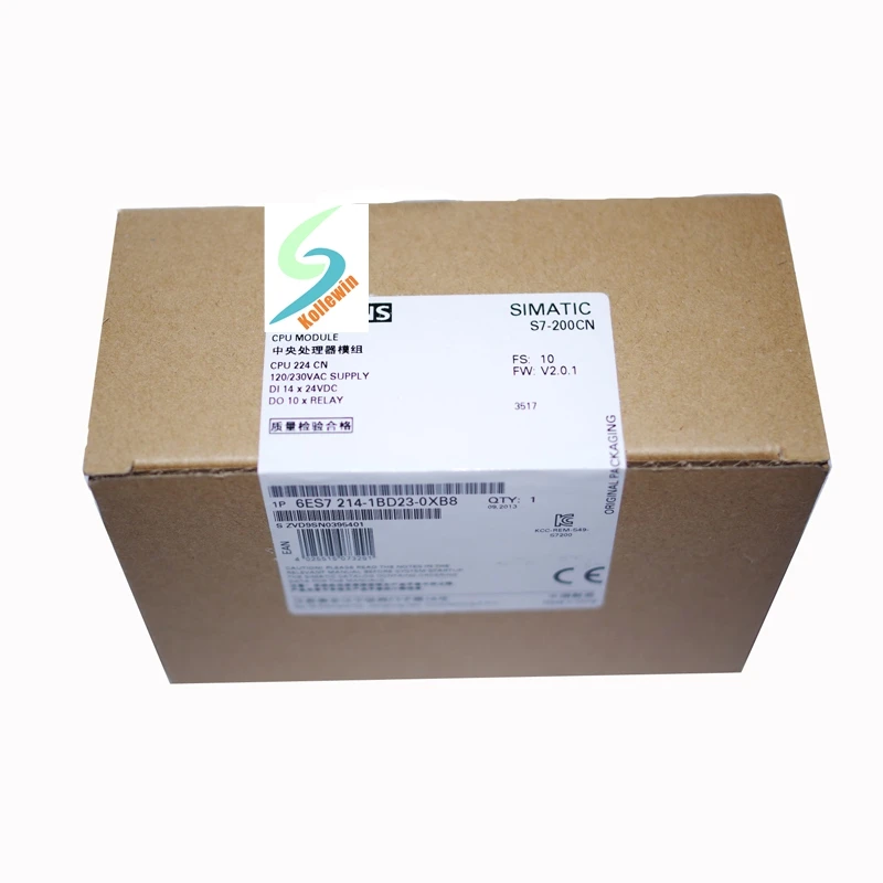 

Original SIMATIC S7-200CN 6ES7214-1BD23-0XB8 CPU 224 Compact Unit 6ES72141BD230XB8 6ES7 214-1BD23-0XB8 NEW in Box Freeshipping