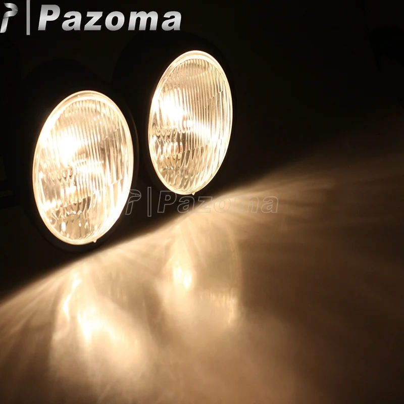 Двойная мотоциклетная фара H4 для супермото уличный фонарь Мотоциклов Harley Cafe Racer