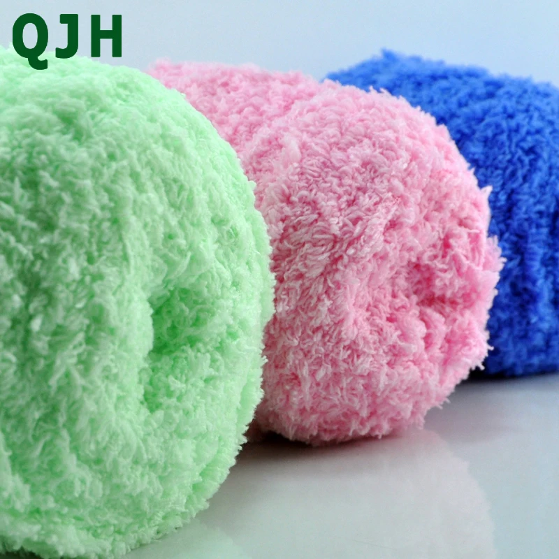 QJH 500 г Новинка 5 нитей однотонная Коралловая бархатная пряжа более мягкая дышащая