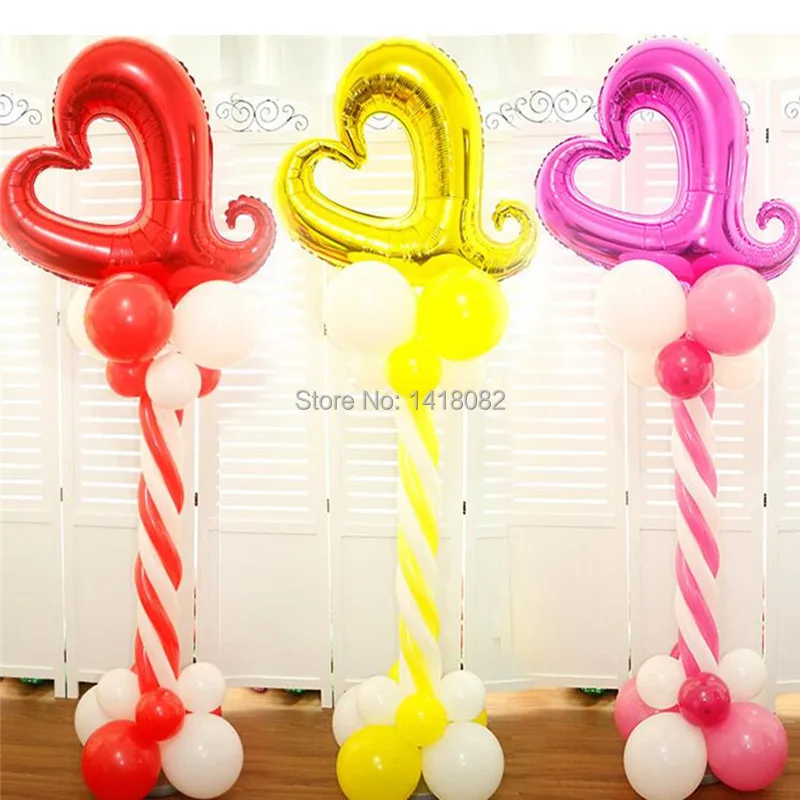 BTRUDI 120cm Balloon column base /stick /plastic poles arch Wedding decorations Event party supplies Garden |