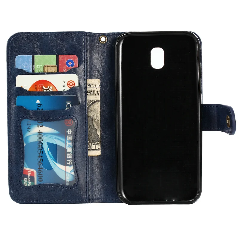 2 в 1 Винтаж кошелек кожаный чехол для Samsung Galaxy J3 A5 J3 J5 J7 J4 J6 Дневник Книга Магнитная крышка J6 J4 плюс