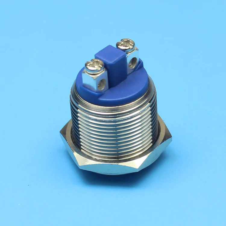 Водонепроницаемый 19 мм мгновенный высокий плоский кнопочный переключатель с