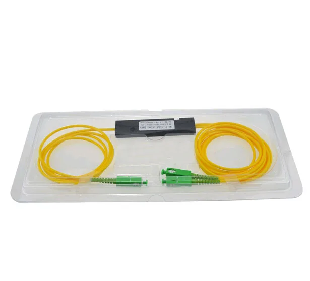 SCAPC 1X2 оптоволоконный FTTH разветвитель оптический FBT муфта 1x2 Singlemode simplex plc сплиттер