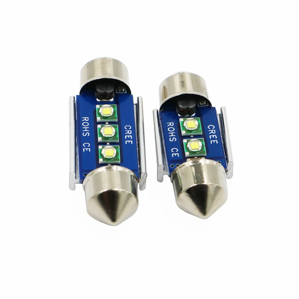 Суперъяркая лампа YSY 100x 31/36/39/41 мм C5W C10W с чипом фонасветильник 2 3 SMD Canbus без ошибок