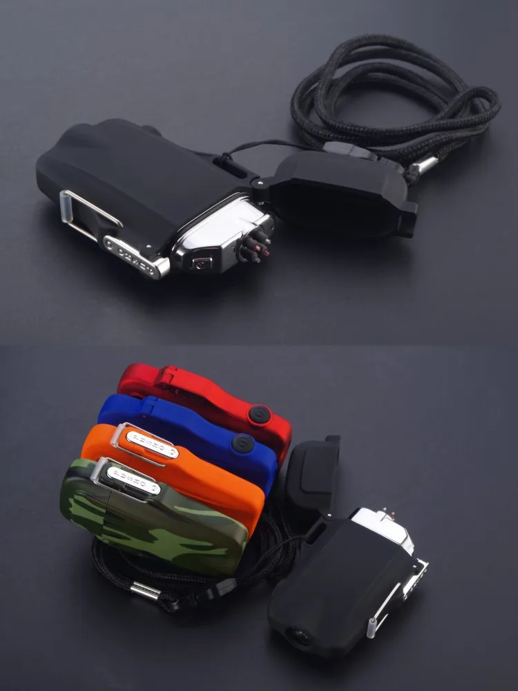 Новая наружная USB Зажигалка Водонепроницаемая перезаряжаемая камуфляжная плазменная зажигалка для кемпинга Спортивная Зажигалка для сигарет