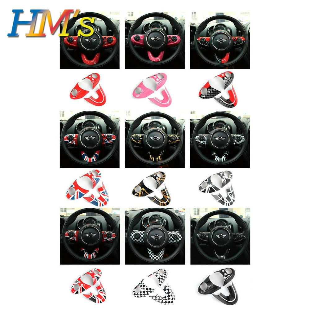 Для MINI Cooper F54 F55 F56 F57 F60 на Автомобильный руль стикеры наклейки для MINI Countryman аксессуары Clubman стайлинга автомобилей