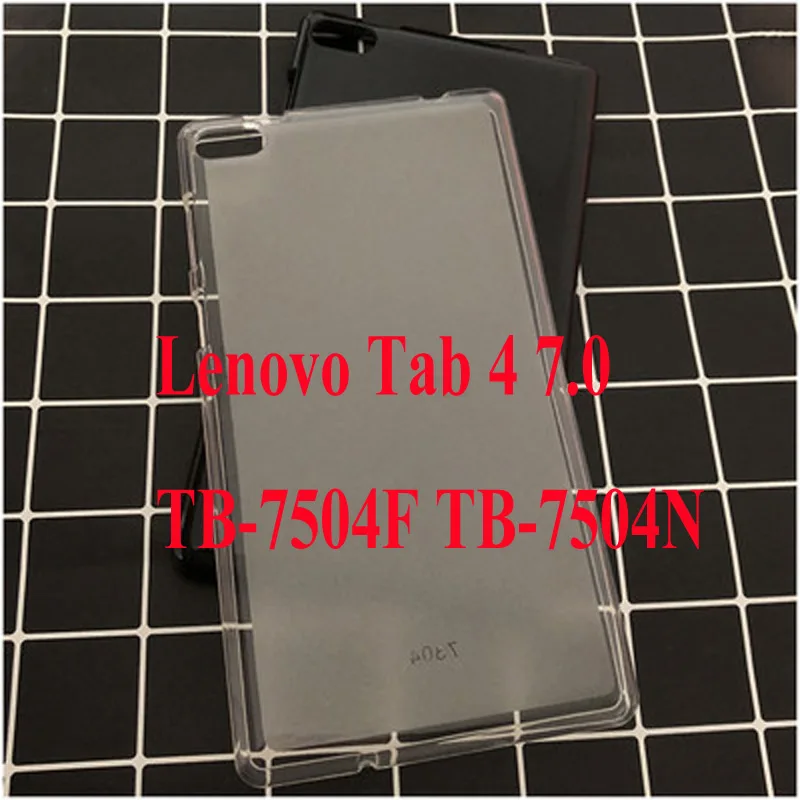 TPU Магнитный Тонкий чехол из искусственной кожи для lenovo Tab 7 tab7 TB-7504x tb-7504f 7 дюймов чехол для планшета для lenovo tab 4 7 чехол для планшета - Цвет: TPU