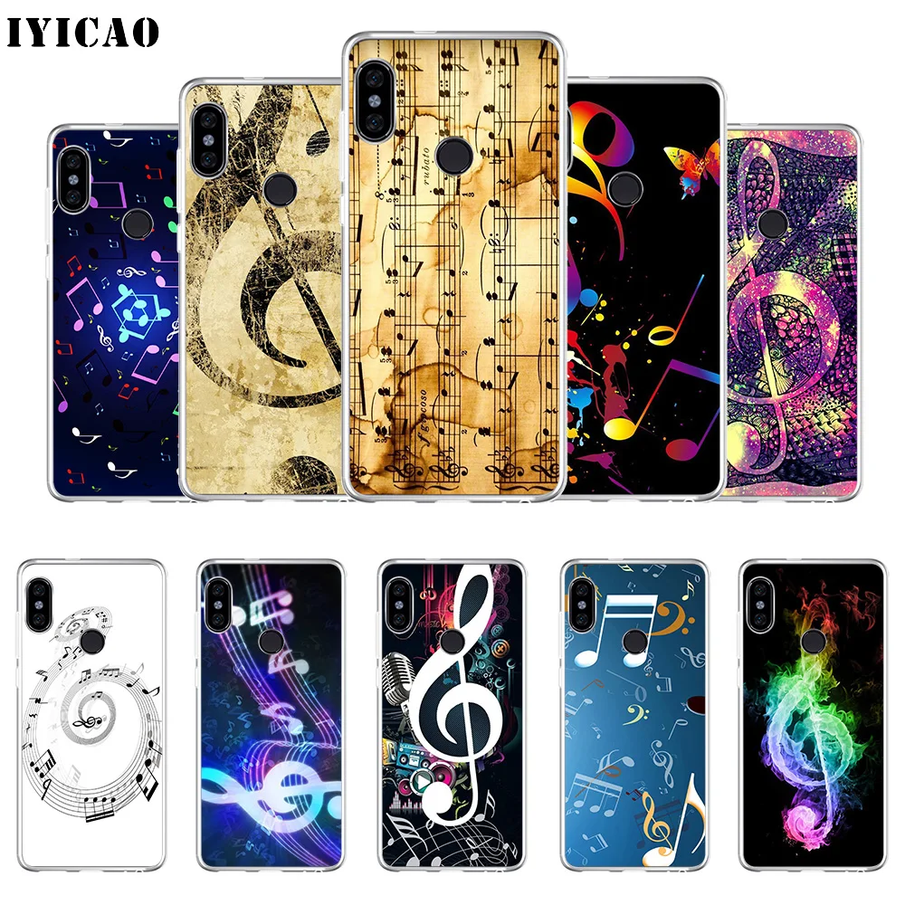 IYICAO музыкальный Мягкий силиконовый чехол для телефона Xiaomi Redmi 4A 5A 6A note 7 6 5 Pro Plus 4X