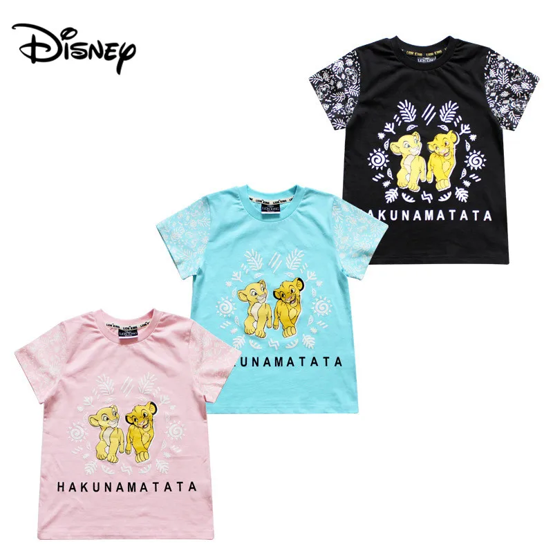 Детская одежда Disney Король Лев новинка 2019 летняя футболка для мальчиков